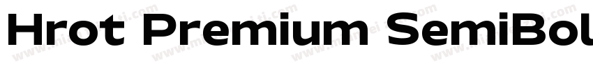 Hrot Premium SemiBold字体转换